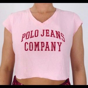 Pink Polo Ralph Lauren Vintage Top